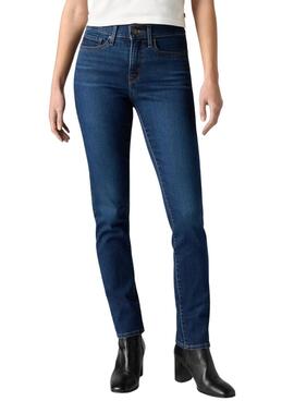 Dunkle Levis 312 Slim Jeans für Damen