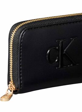 Brieftasche Calvin Klein Jeans Bold Ck Schwarz für Damen