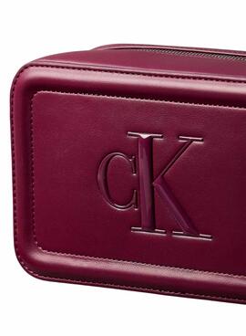 Handtasche Calvin Klein Jeans Bold Kamera in Granatrot für Damen