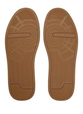 Turnschuhe Tommy Hilfiger Court weiß und grün für Herren.