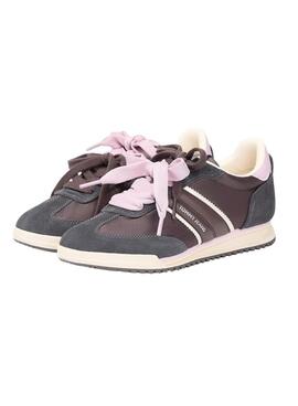 Turnschuhe Tommy Jeans Low Profile Runner braun für Damen