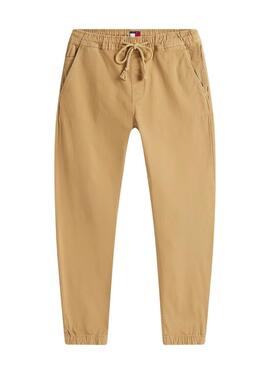 Hose Tommy Jeans Scanton Baumwolle beige für Männer
