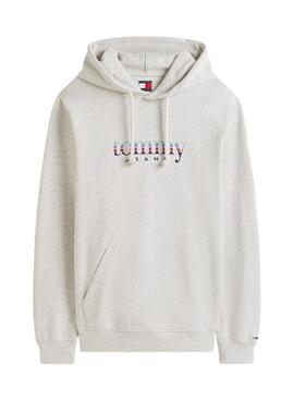 Tommy Jeans DNA 1985 Grauer Herrenhoodie.