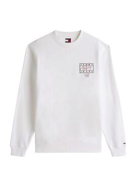 Tommy Jeans Sing Spray Sweatshirt in Weiß für Herren