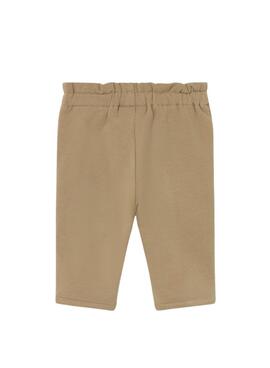 Mayoral Dreiteiliges Set mit Herzchen in Toastfarbe für Babys