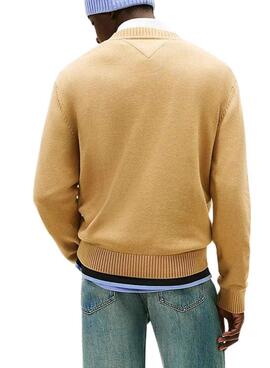 Tommy Jeans Signature Jersey beige für Herren.