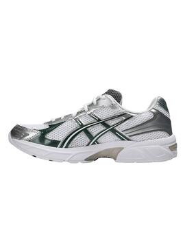 Turnschuhe Asics Gel 1130 Silber und Grün für Damen.