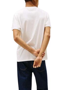 T-Shirt Tommy Jeans DNA 1985 weiß für Herren