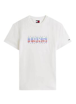 T-Shirt Tommy Jeans DNA 1985 weiß für Herren