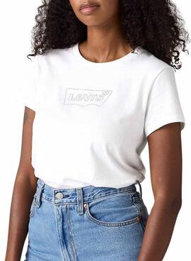 Levis Batwing T-Shirt in Weiß für Damen
