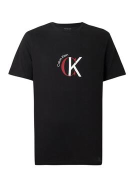 T-shirt Calvin Klein 2Tone Schwarz für Herren