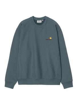 Sweatshirt Carhartt American Script blau für Herren