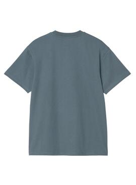 T-Shirt Carhartt American Script blau für Herren
