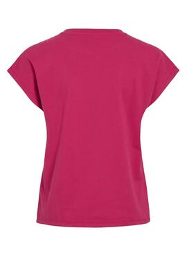 T-Shirt Vila Vinorata in Fuchsia für Damen