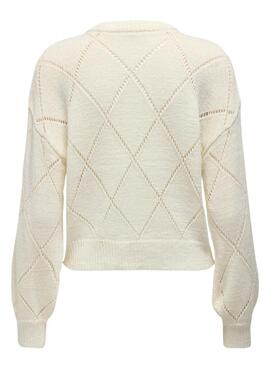 Pullover Only Geenas in Beige für Damen.