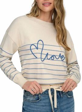 Pullover Only Signe in Weiß für Damen