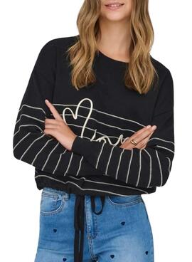 Pullover Only Signe Schwarz für Damen.