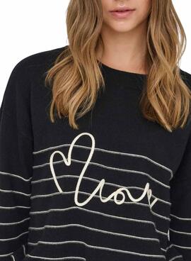 Pullover Only Signe Schwarz für Damen.