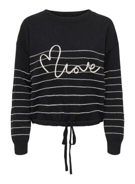 Pullover Only Signe Schwarz für Damen.