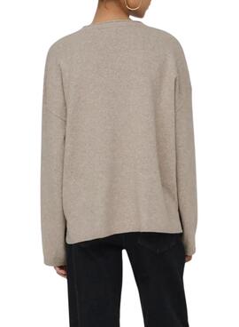 Trikot Only Loyal Amalio Beige Top für Damen