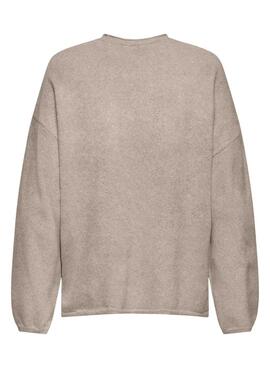 Trikot Only Loyal Amalio Beige Top für Damen