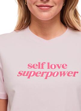 T-Shirt Vila Vinora rosa für Damen