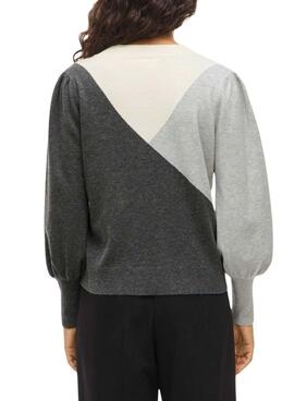 Vila Kerry Grauer Pullover für Damen