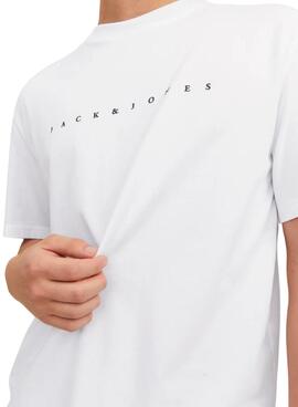 T-shirt Jack and Jones Star weiß für Herren