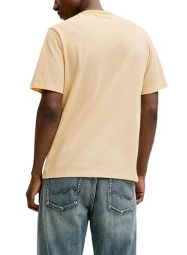 T-Shirt Jack and Jones Blualves gelb für Herren
