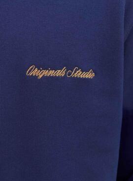 Sudadera Jack and Jones Norrebro blau für Herren.