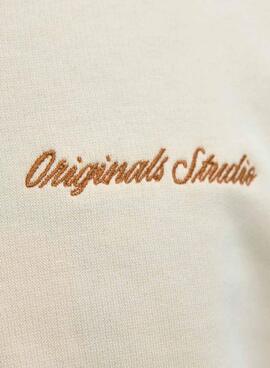 Sweatshirt Jack and Jones Norrebro beige für Herren