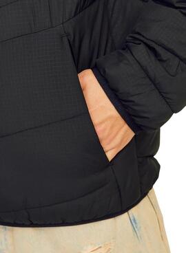 Jack and Jones Estate Faltbare schwarze Herrenjacke