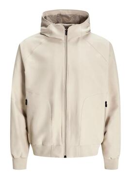 Daunenjacke Jack and Jones Perfect Bomber beige für Herren.