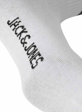 Pack Socken Jack and Jones Travis weiß für Herren