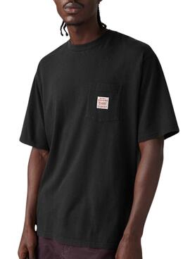 Levis Worker schwarzes T-Shirt für Herren