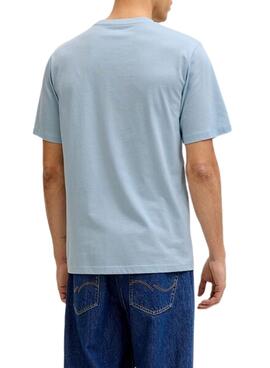 T-Shirt Jack and Jones Rain in Blau für Herren