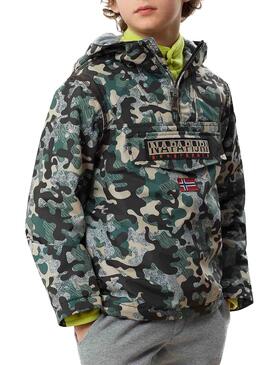 Jacket Napapijri Rainforest Camouflage For Boy