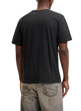 T-Shirt Jack and Jones Rain schwarz für Herren