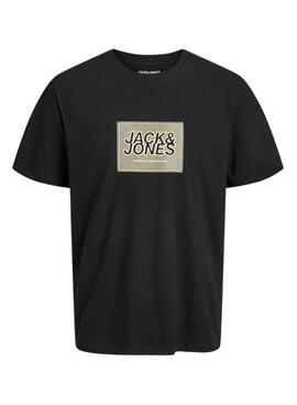 T-Shirt Jack and Jones Rain schwarz für Herren