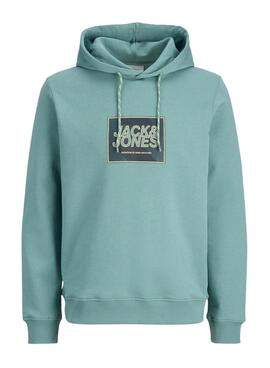 Sweatshirt Jack and Jones Rain türkis für Herren