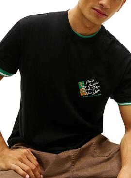 T-Shirt Tommy Jeans Shift Schwarz für Herren