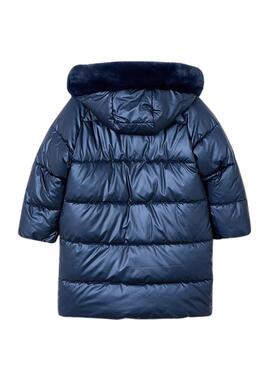 Gepolsterter Mantel von Mayoral in leuchtend blau für Mädchen.