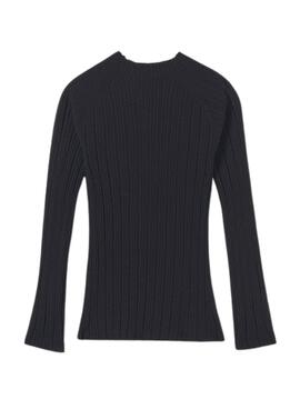 Mayoral Pullover in schwarz für Mädchen mit halbem Schwan