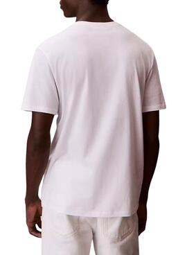 T-Shirt Calvin Klein Jeans Micro Monologue weiß für Herren