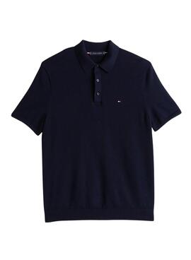 Tommy Hilfiger Strickpolo in Marineblau für Herren.