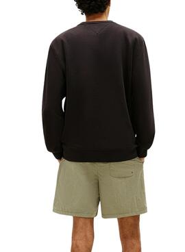 Sweatshirt Tommy Jeans Linear Chest schwarz für Herren