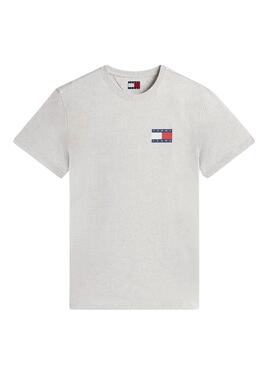 T-shirt Tommy Jeans Essential Flag grau für Herren