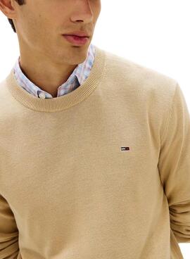 Tommy Jeans Light beige Pullover für Herren.