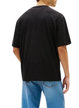 Tommy Jeans 90S Block T-Shirt schwarz für Herren.