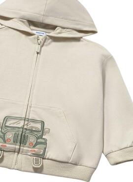 Kapuzenpullover Mayoral Play beige für Jungen